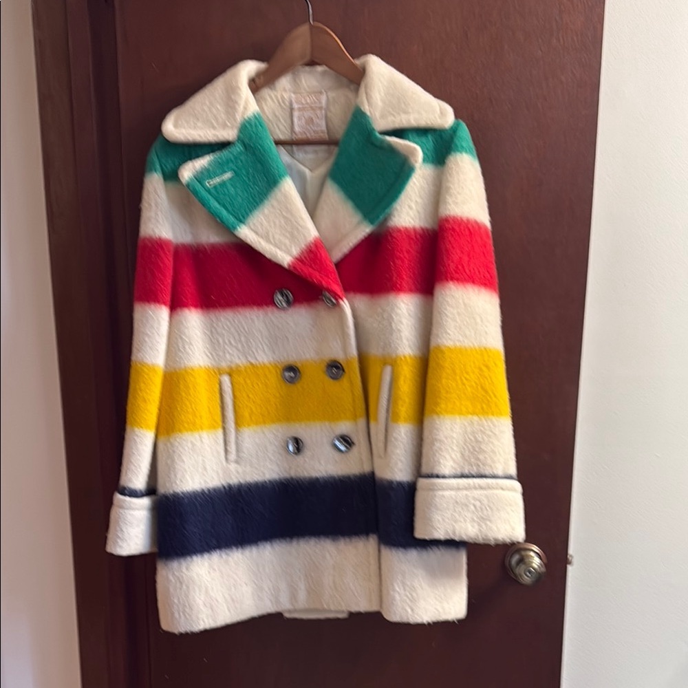 Vintage Hudson’s Bay Company point blanket coat